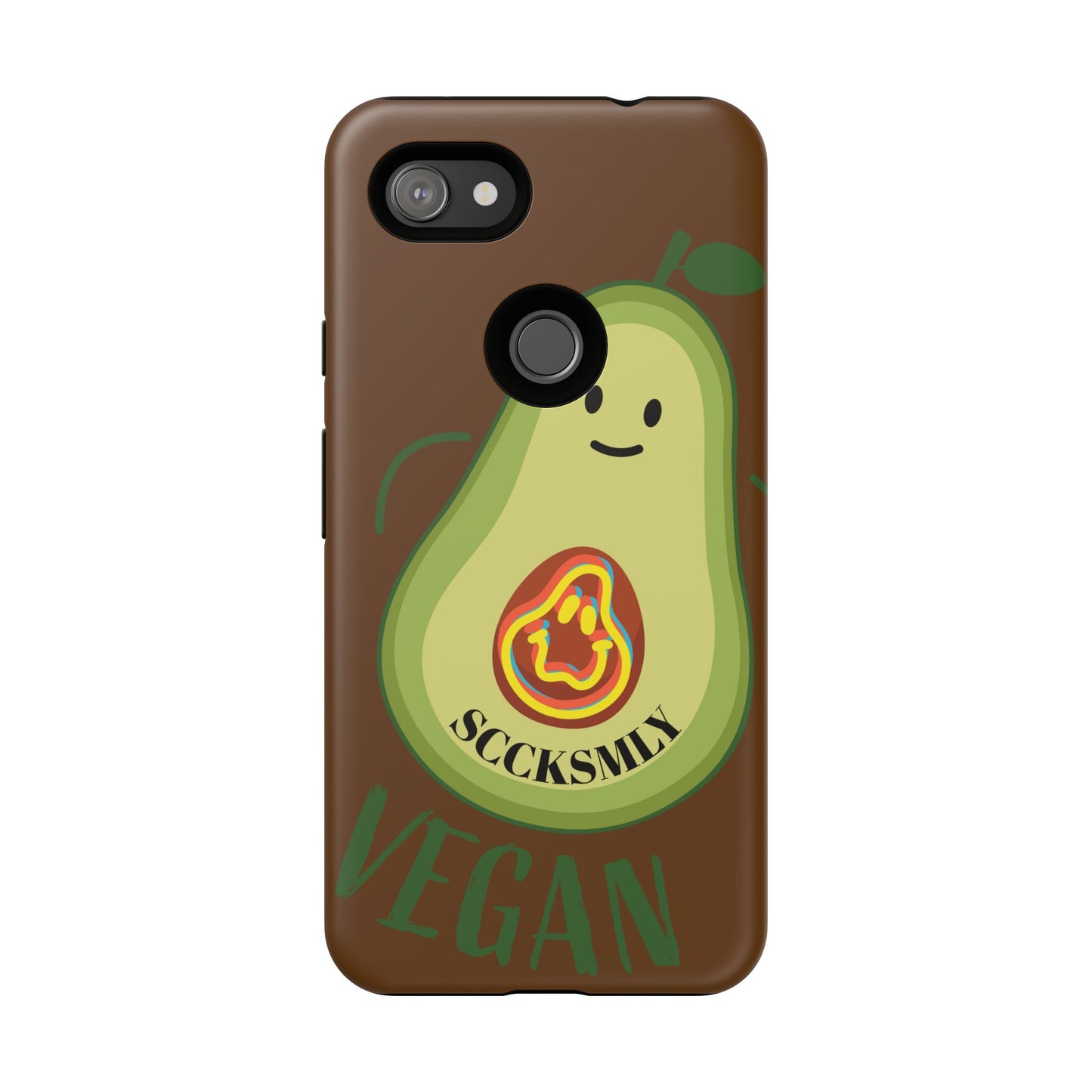"Google Pixel" Playful Vegan Avocado Phone Case - Tough, Durable Protection with a Fun Design