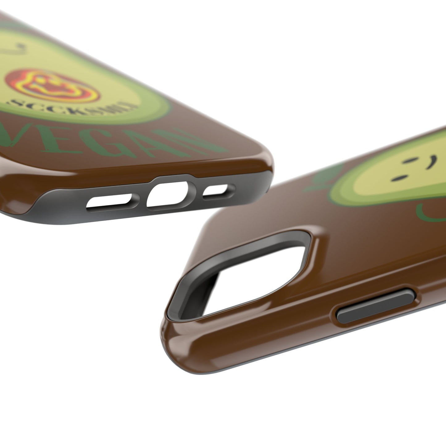 "IOS or Apple" Playful Vegan Avocado Phone Case - Tough, Durable Protection with a Fun Design