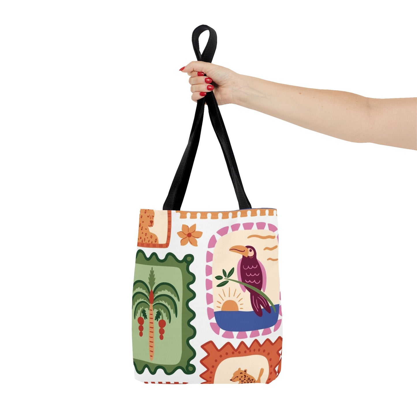 Tropical Print 13 x 13 Tote Bag