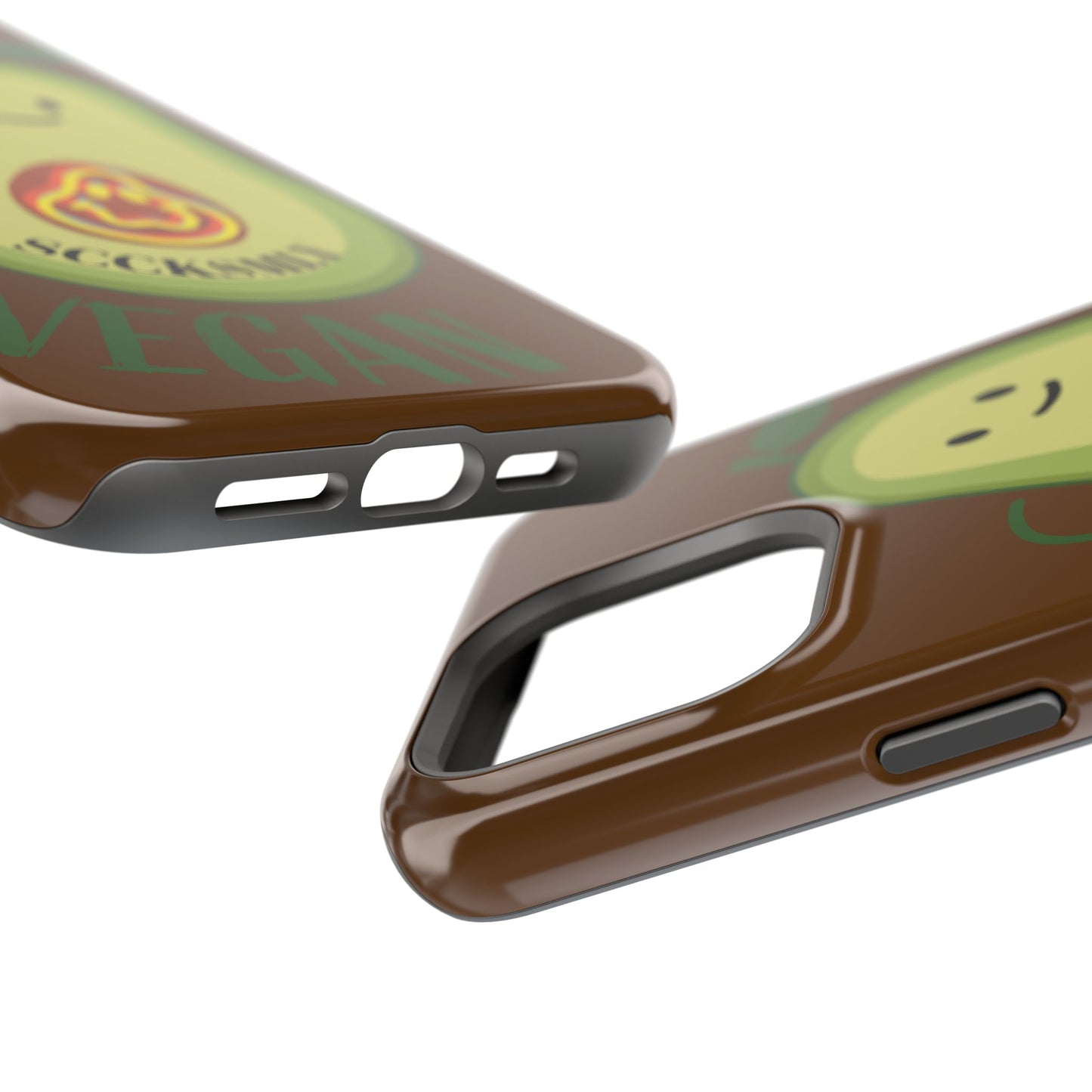 "IOS or Apple" Playful Vegan Avocado Phone Case - Tough, Durable Protection with a Fun Design
