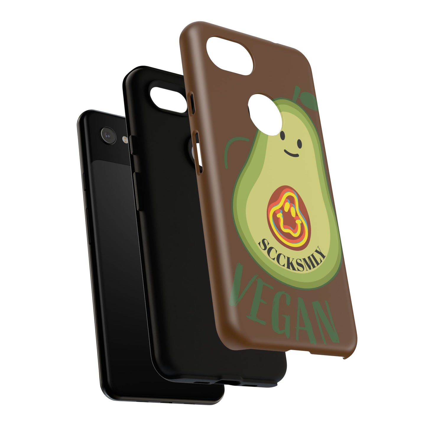 "Google Pixel" Playful Vegan Avocado Phone Case - Tough, Durable Protection with a Fun Design
