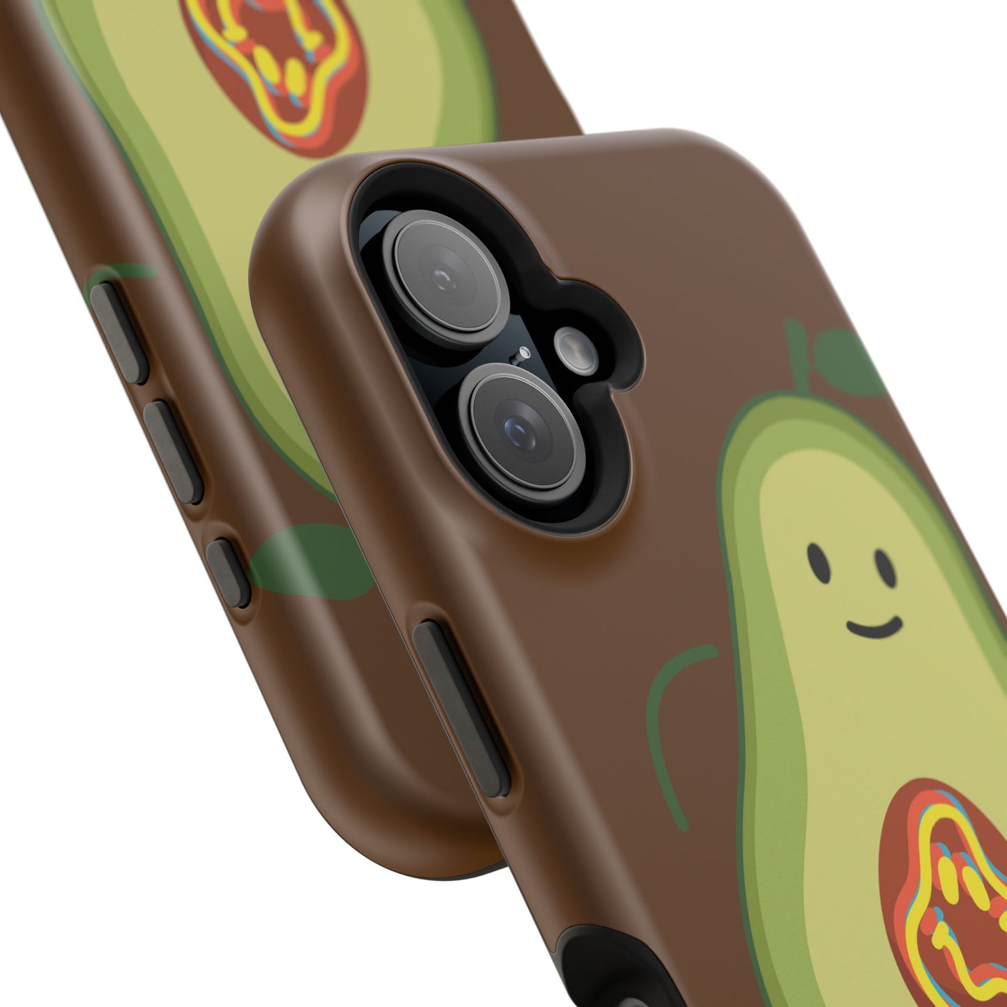 "IOS or Apple" Playful Vegan Avocado Phone Case - Tough, Durable Protection with a Fun Design