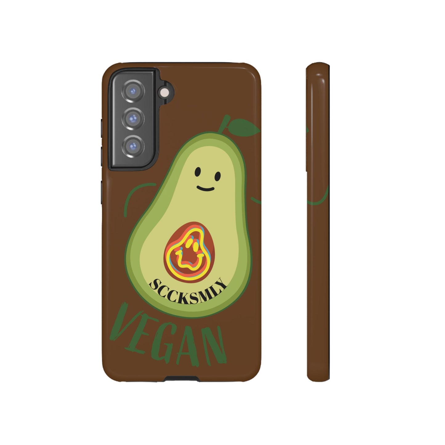 "Android" Playful Vegan Avocado Phone Case - Tough, Durable Protection with a Fun Design