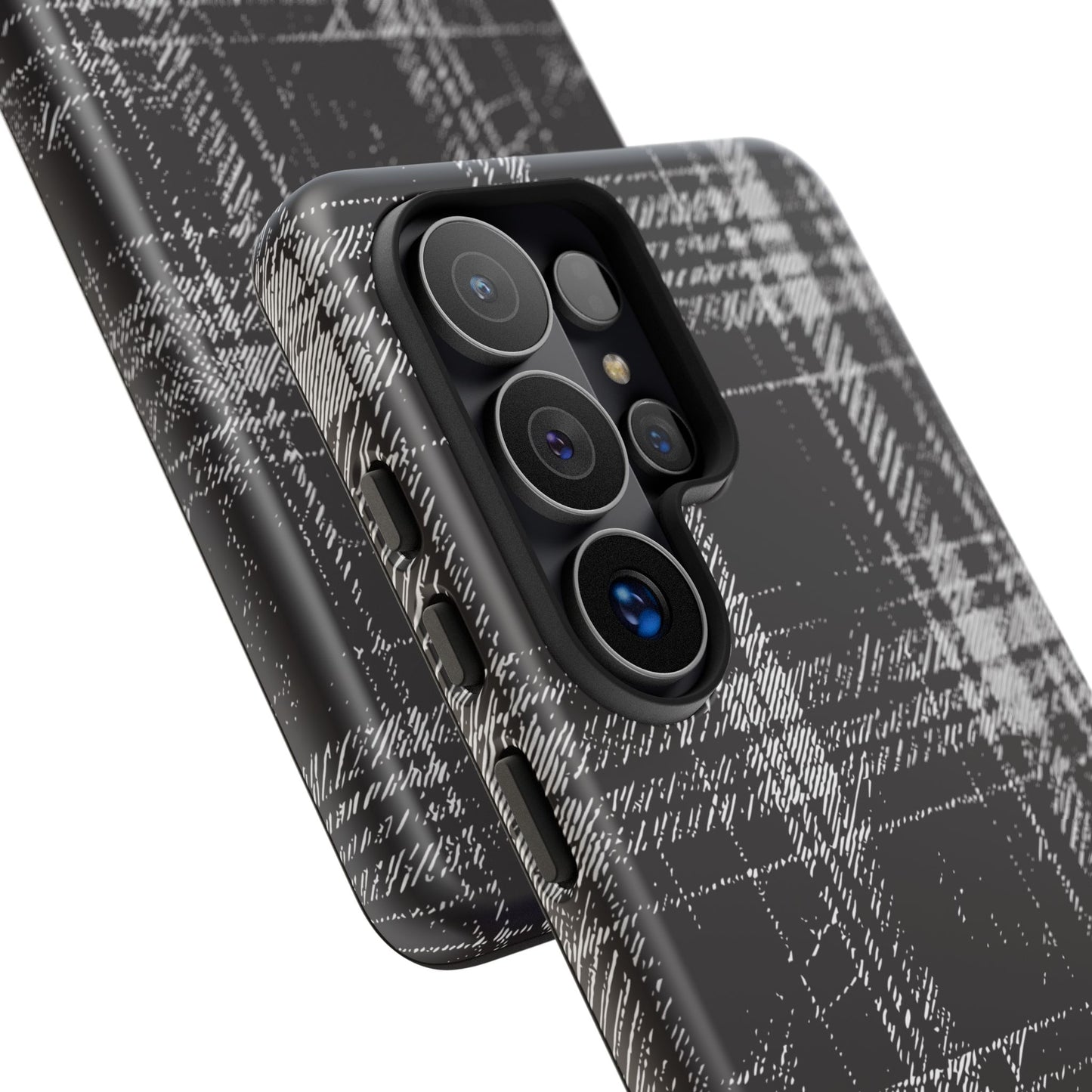 Smoky Grungy Plaid Phone Case for Samsung