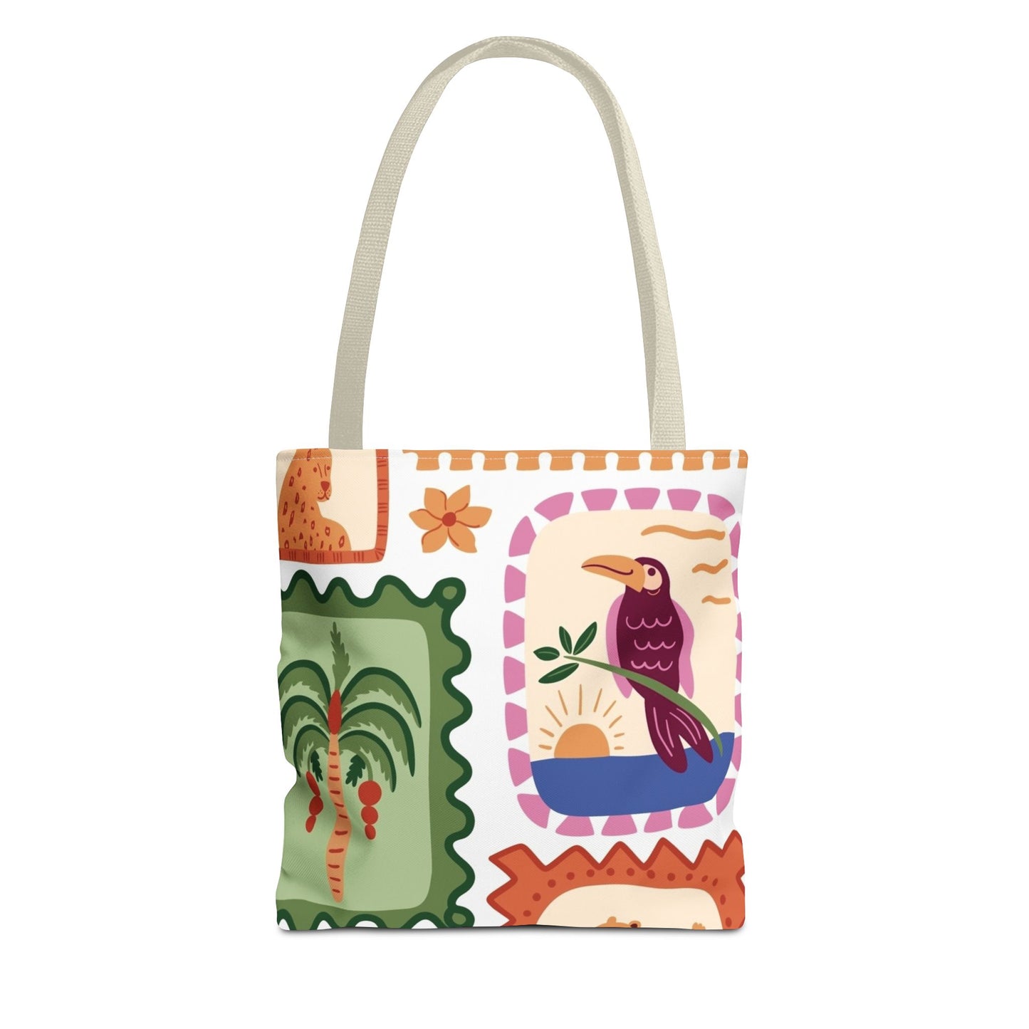 Tropical Print 13 x 13 Tote Bag