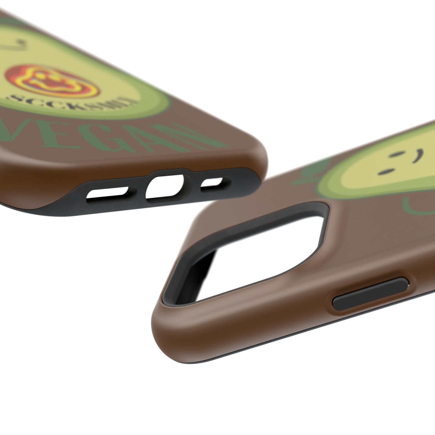 "IOS or Apple" Playful Vegan Avocado Phone Case - Tough, Durable Protection with a Fun Design