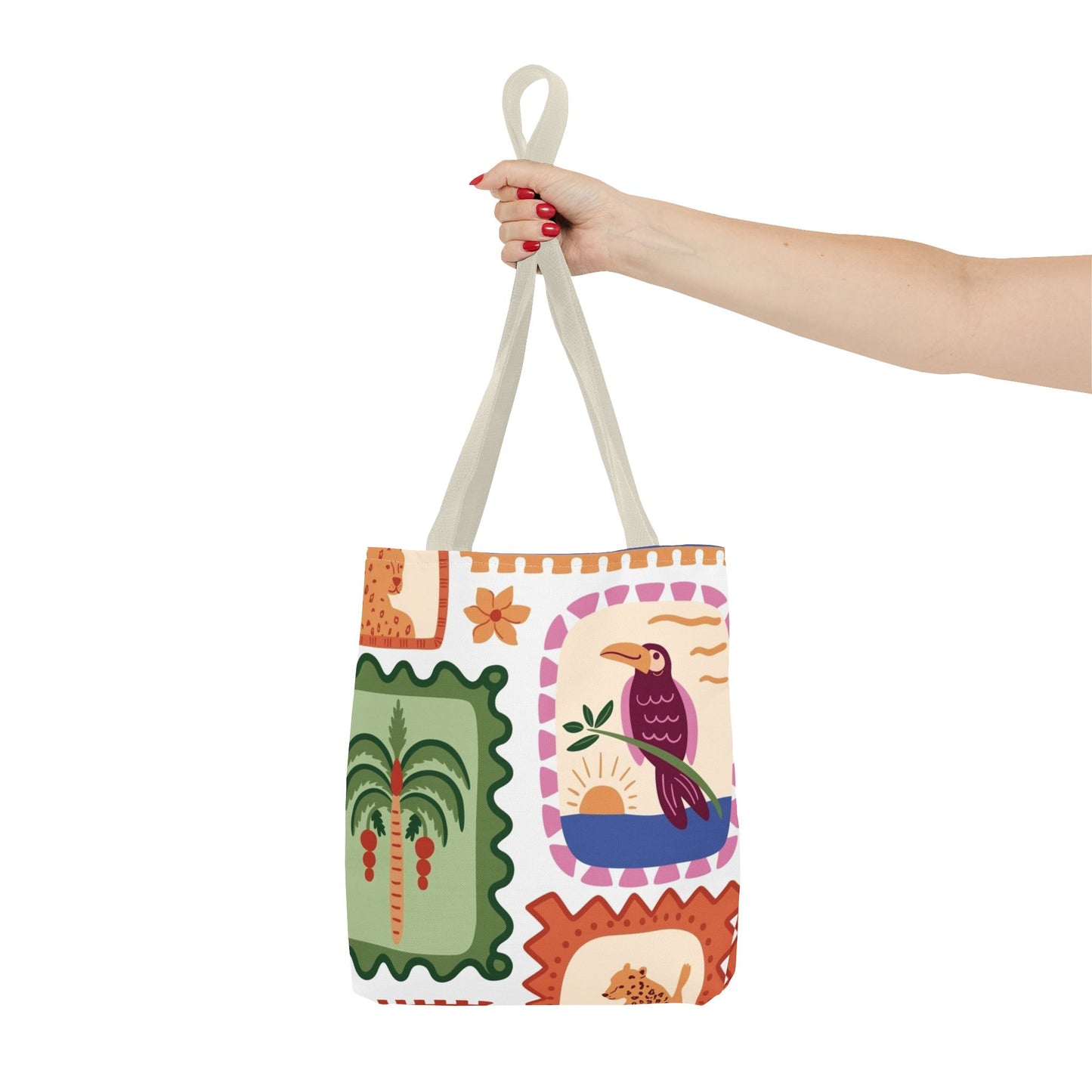 Tropical Print 13 x 13 Tote Bag