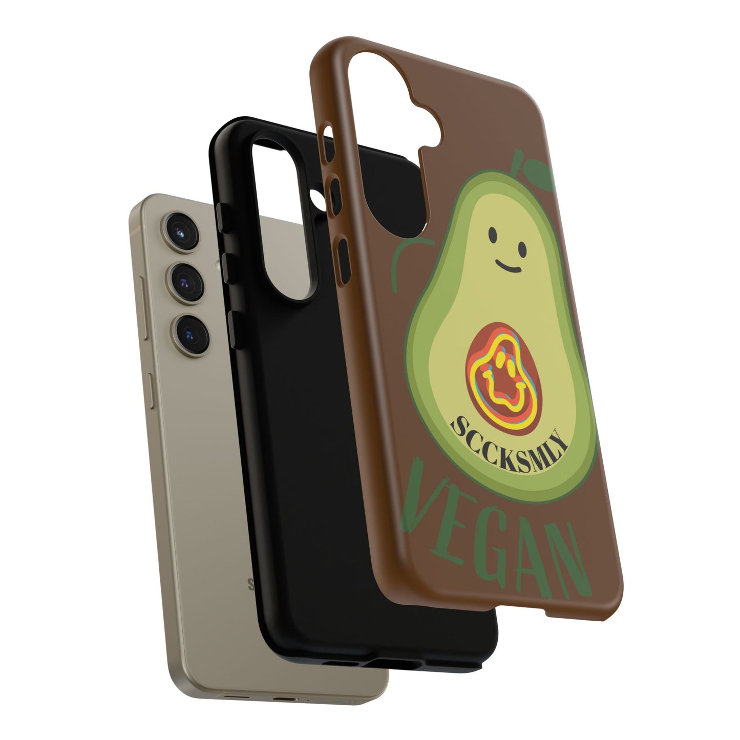 "Android" Playful Vegan Avocado Phone Case - Tough, Durable Protection with a Fun Design