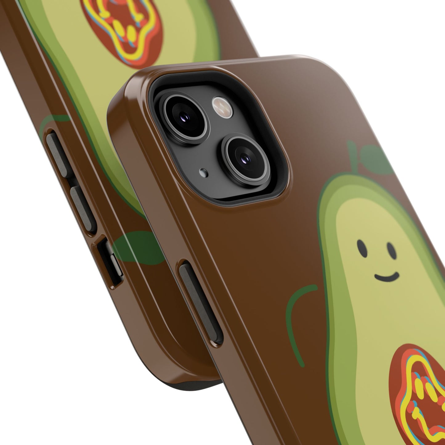 "IOS or Apple" Playful Vegan Avocado Phone Case - Tough, Durable Protection with a Fun Design