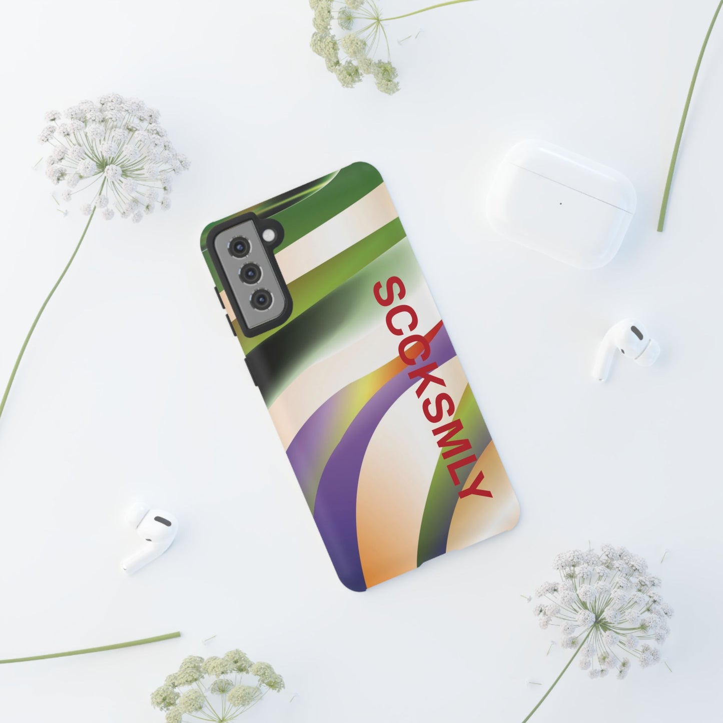 Green Waves Phone Case for Samsung