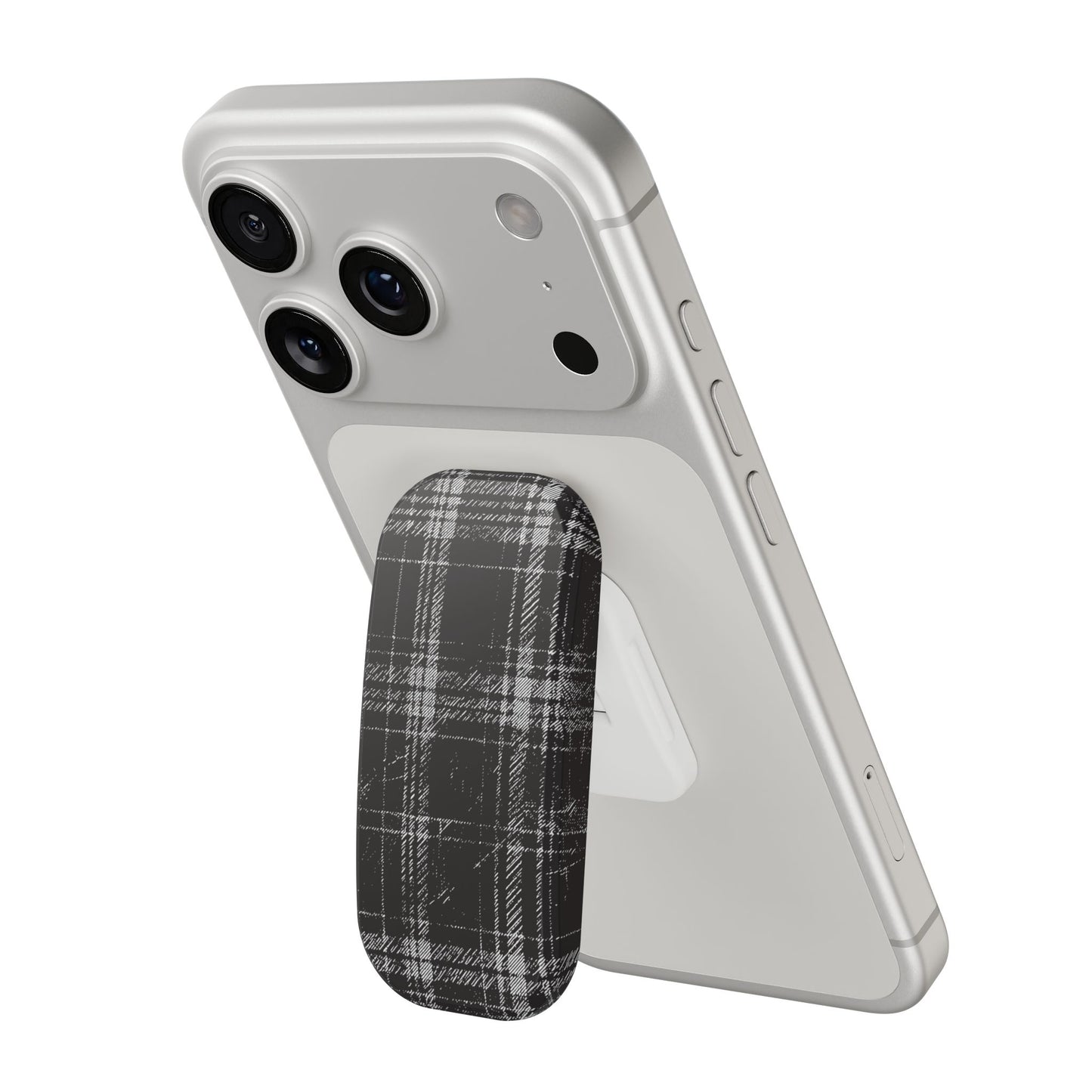 Clickit Smoky Grungy Plaid Phone Stand