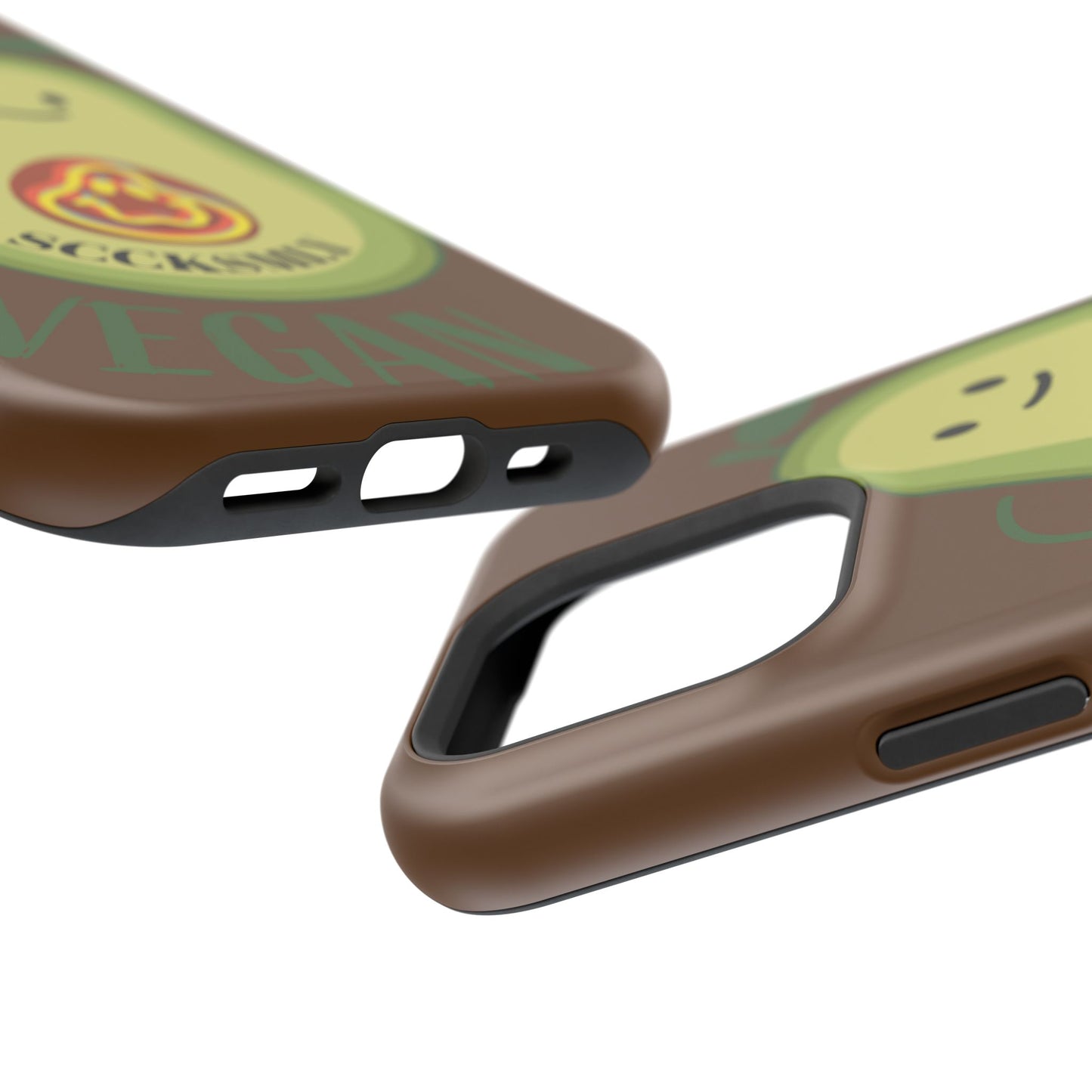 "IOS or Apple" Playful Vegan Avocado Phone Case - Tough, Durable Protection with a Fun Design