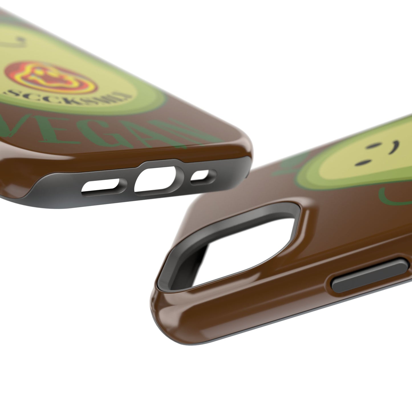 "IOS or Apple" Playful Vegan Avocado Phone Case - Tough, Durable Protection with a Fun Design