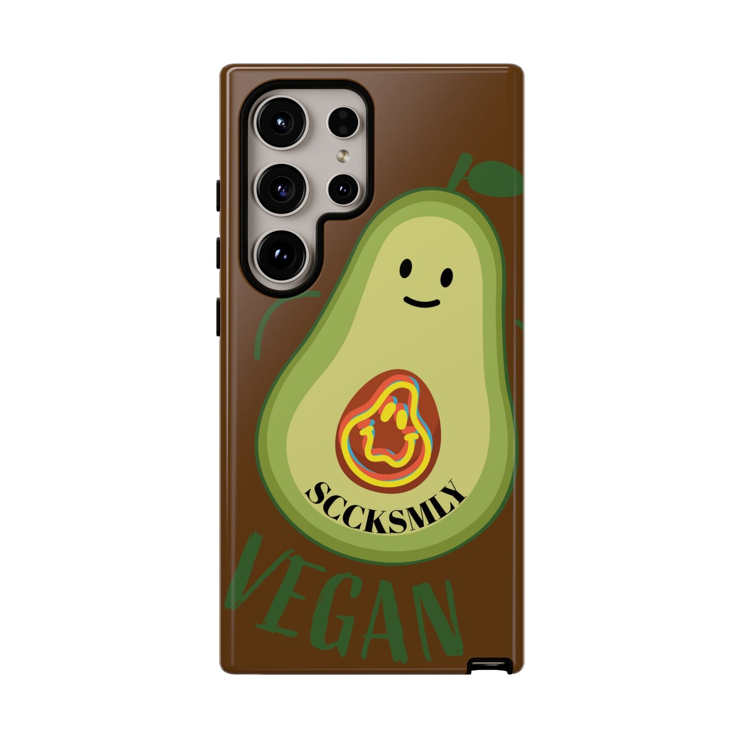 "Android" Playful Vegan Avocado Phone Case - Tough, Durable Protection with a Fun Design