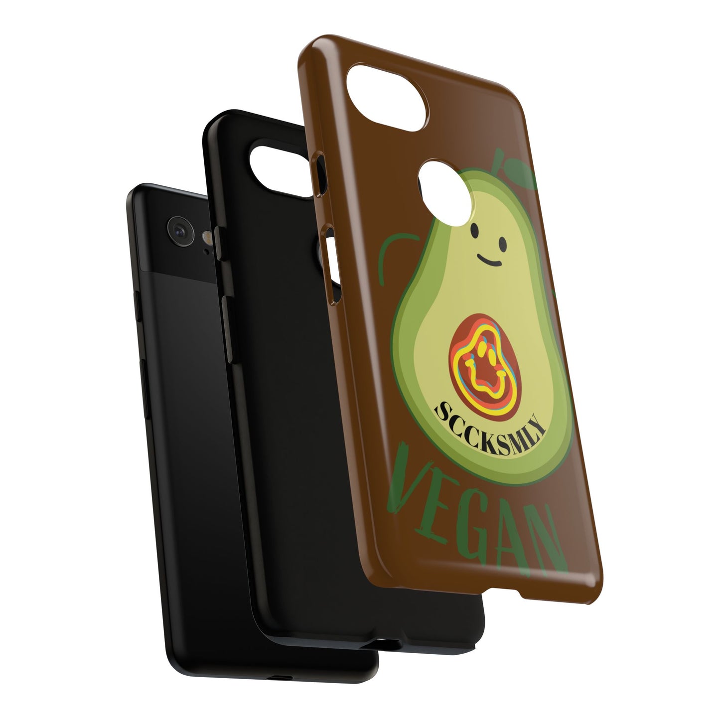 "Google Pixel" Playful Vegan Avocado Phone Case - Tough, Durable Protection with a Fun Design