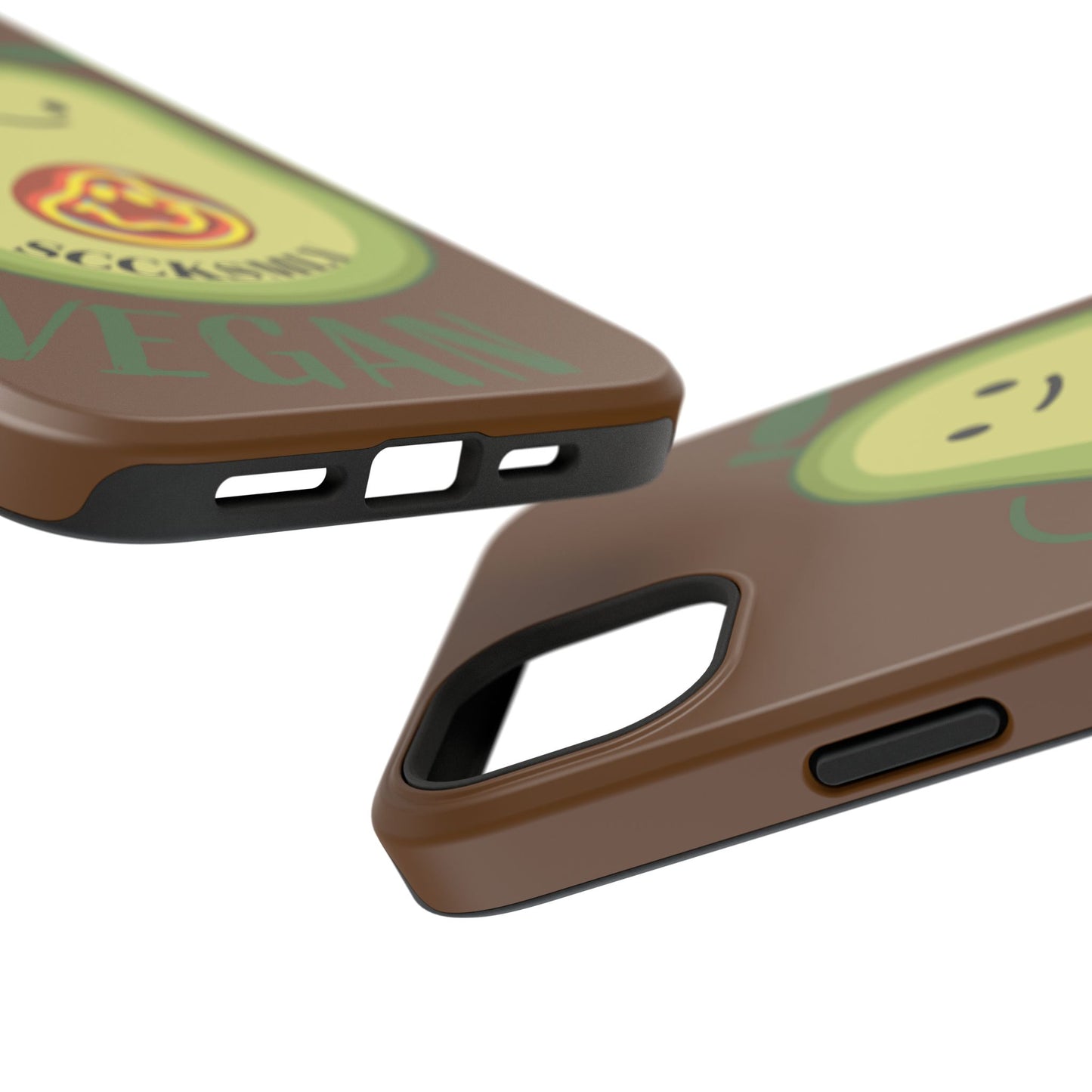 "IOS or Apple" Playful Vegan Avocado Phone Case - Tough, Durable Protection with a Fun Design