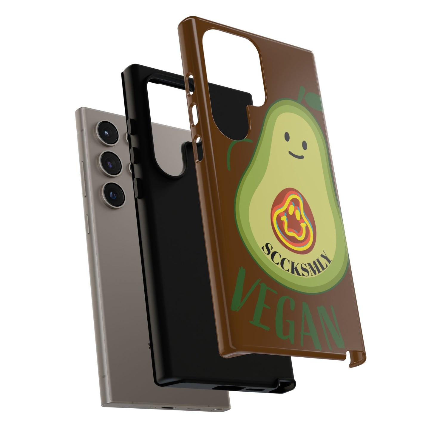 "Android" Playful Vegan Avocado Phone Case - Tough, Durable Protection with a Fun Design