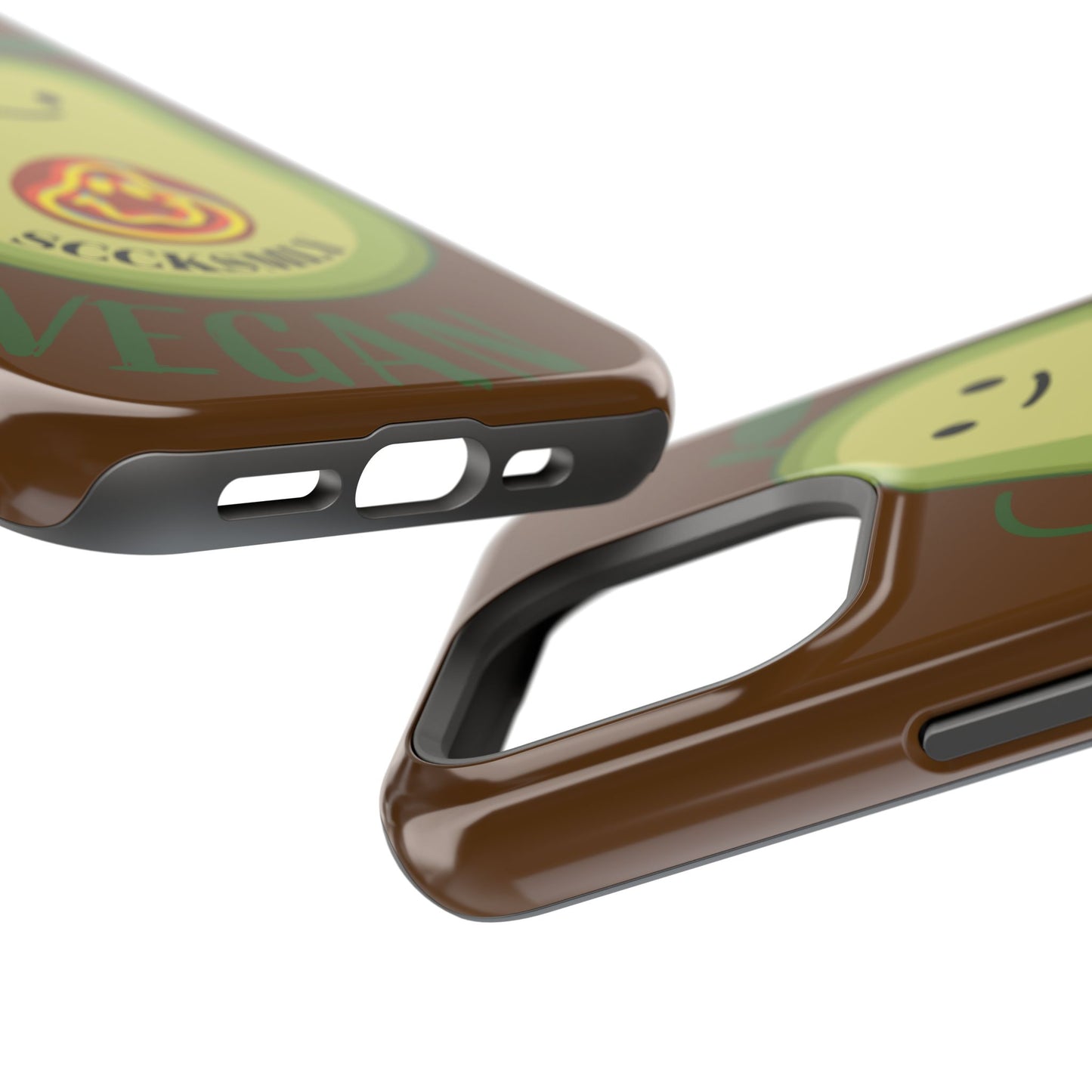 "IOS or Apple" Playful Vegan Avocado Phone Case - Tough, Durable Protection with a Fun Design