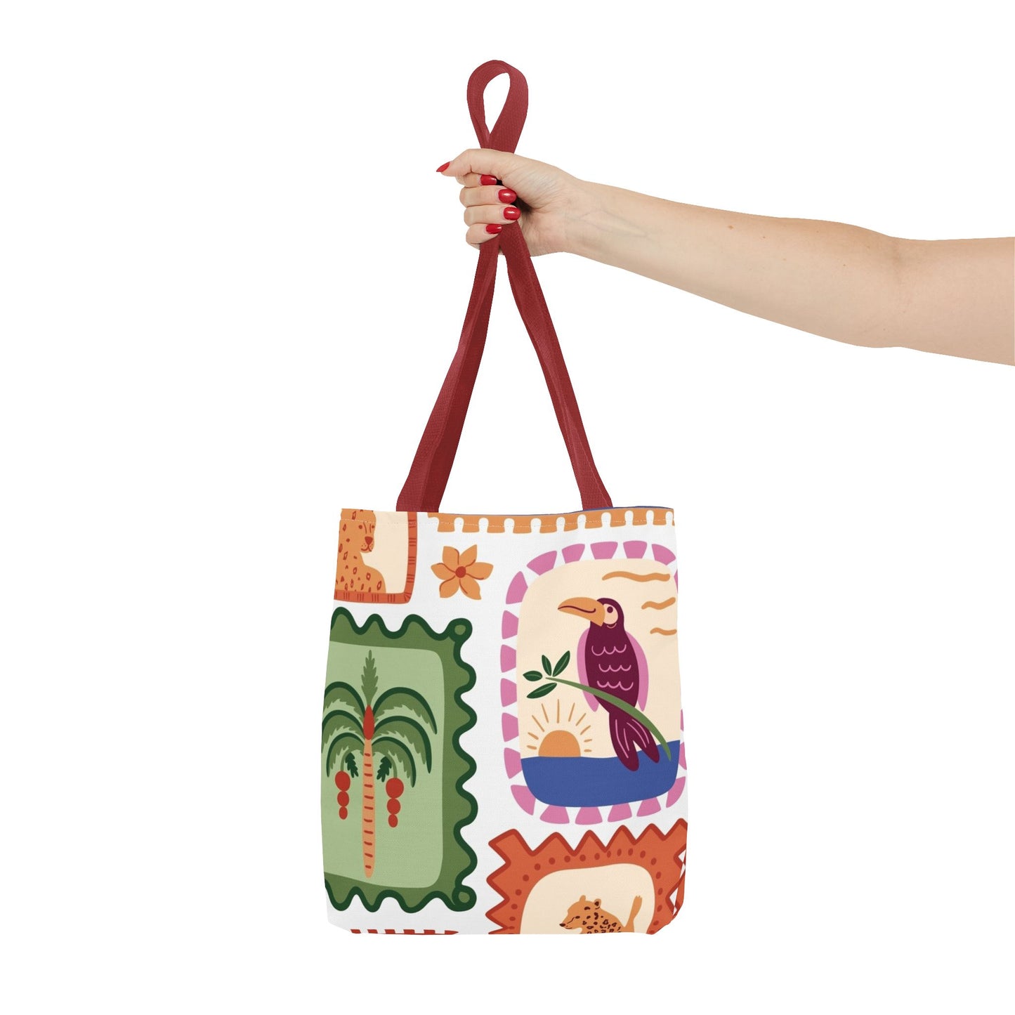Tropical Print 13 x 13 Tote Bag