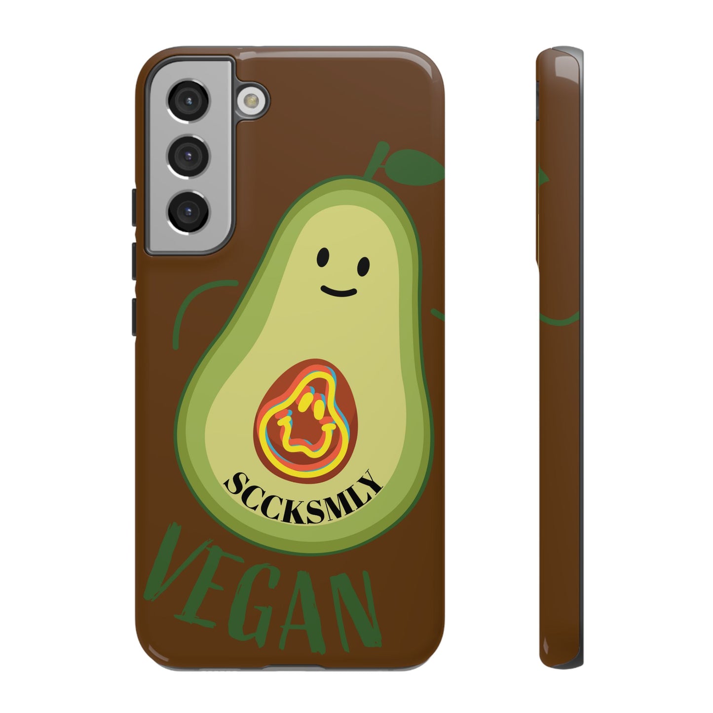 "Android" Playful Vegan Avocado Phone Case - Tough, Durable Protection with a Fun Design