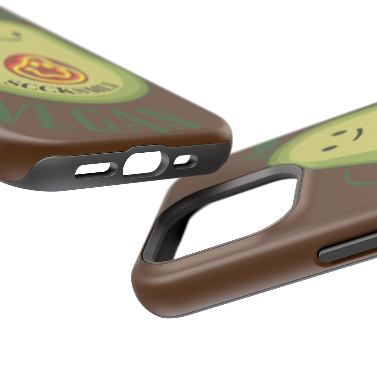 "IOS or Apple" Playful Vegan Avocado Phone Case - Tough, Durable Protection with a Fun Design