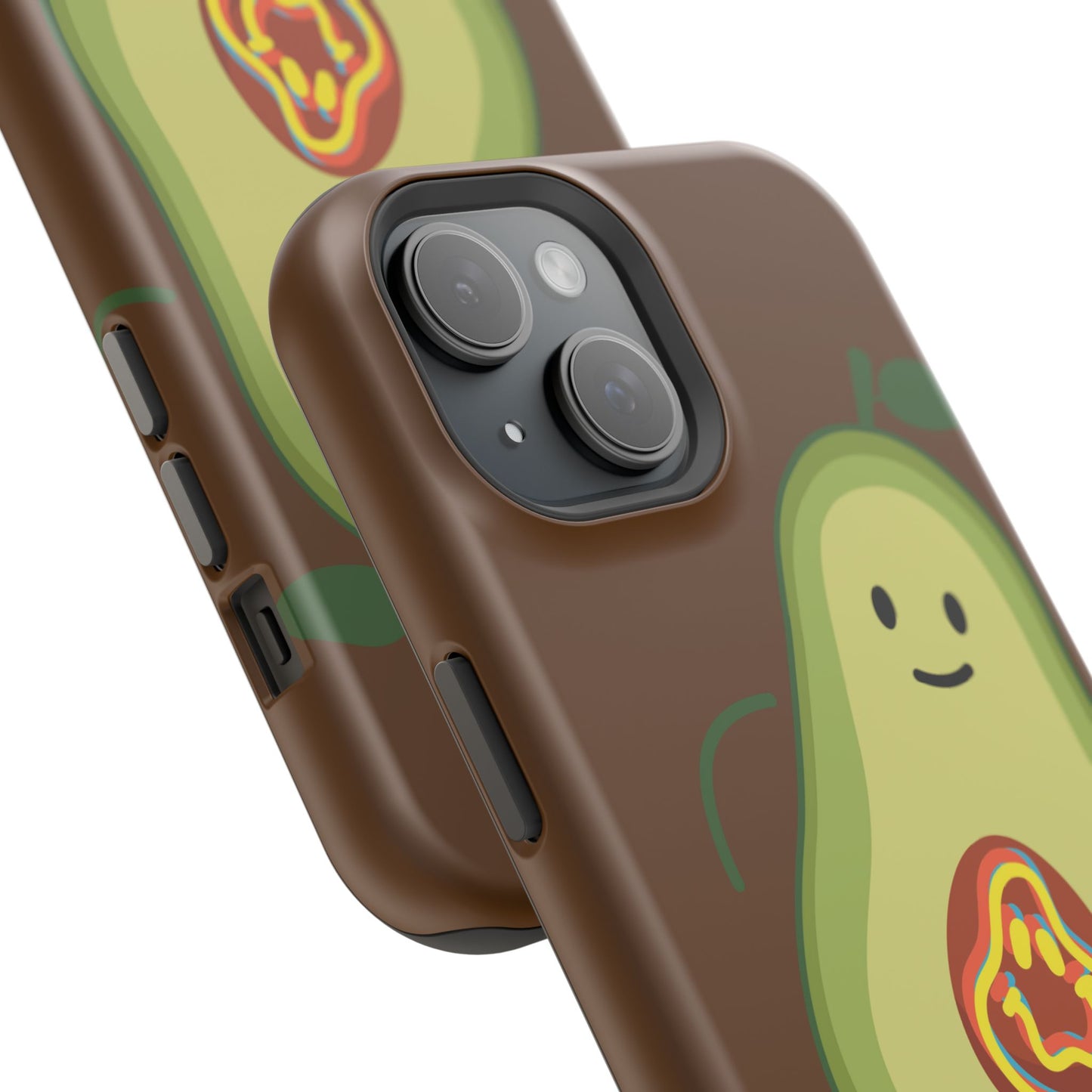 "IOS or Apple" Playful Vegan Avocado Phone Case - Tough, Durable Protection with a Fun Design