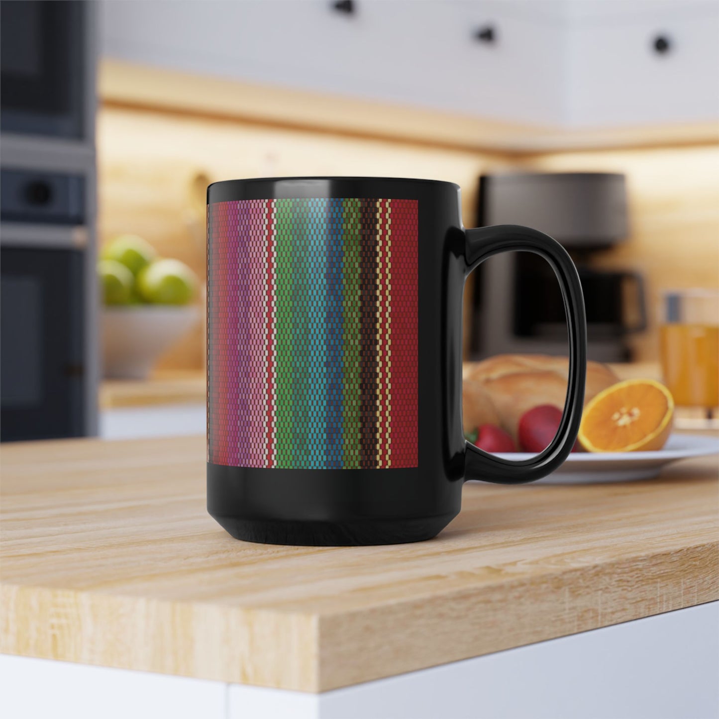 Mug Boho Vibe Check 15 oz — Black