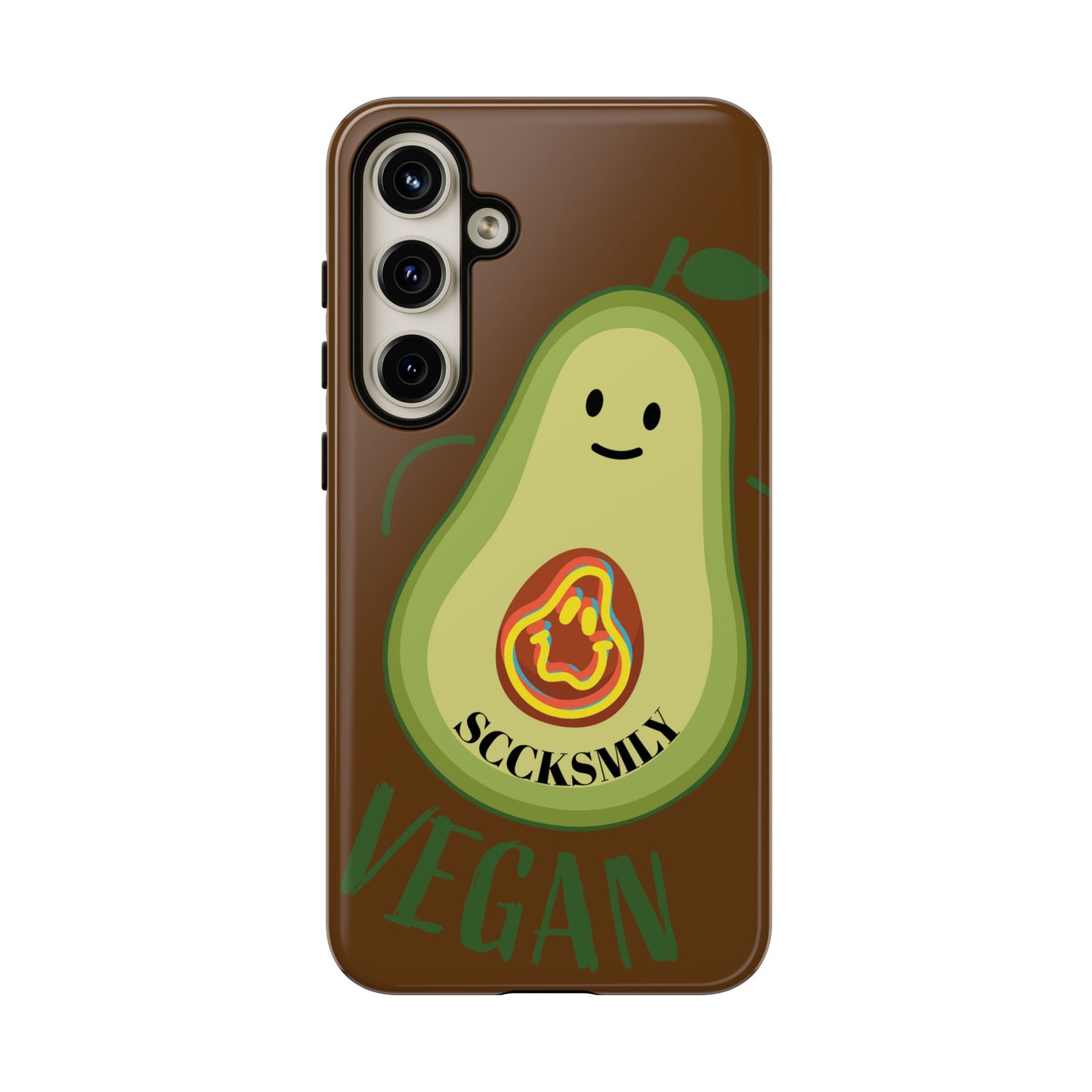 "Android" Playful Vegan Avocado Phone Case - Tough, Durable Protection with a Fun Design