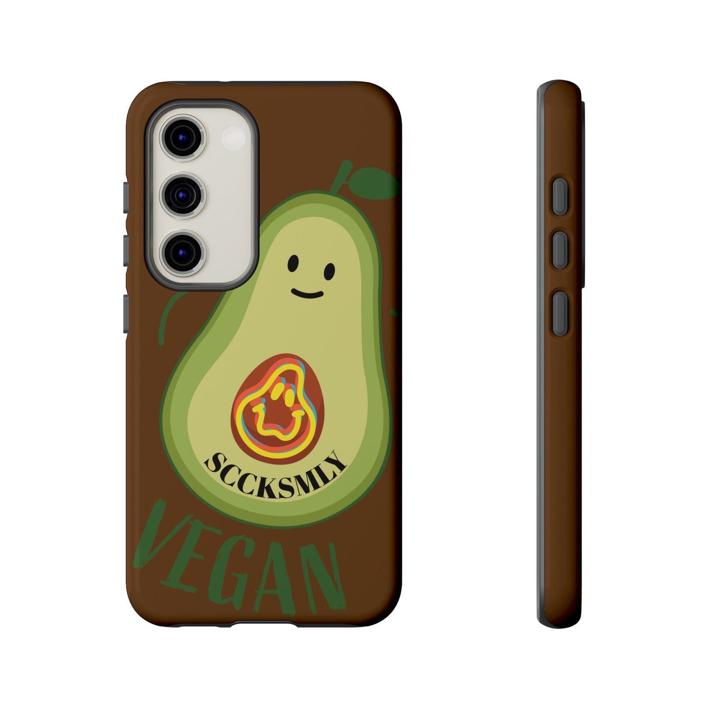 "Android" Playful Vegan Avocado Phone Case - Tough, Durable Protection with a Fun Design