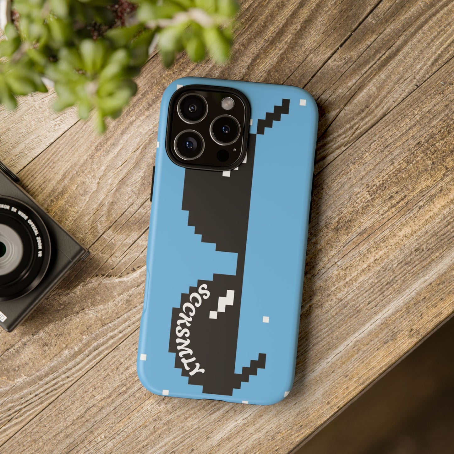 Pixel Glass Tough Phone Case for Apple