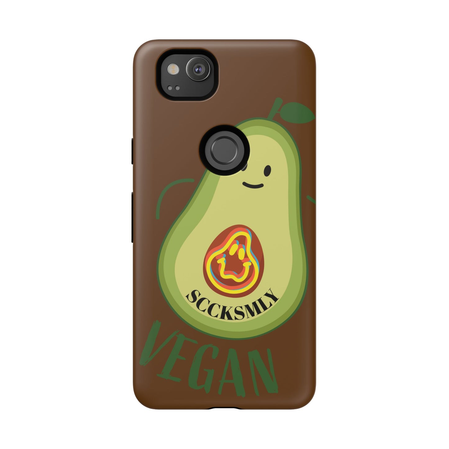"Google Pixel" Playful Vegan Avocado Phone Case - Tough, Durable Protection with a Fun Design