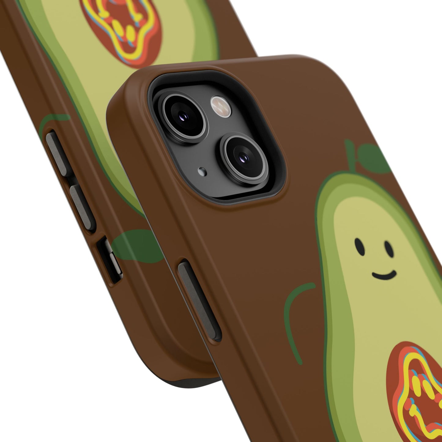 "IOS or Apple" Playful Vegan Avocado Phone Case - Tough, Durable Protection with a Fun Design