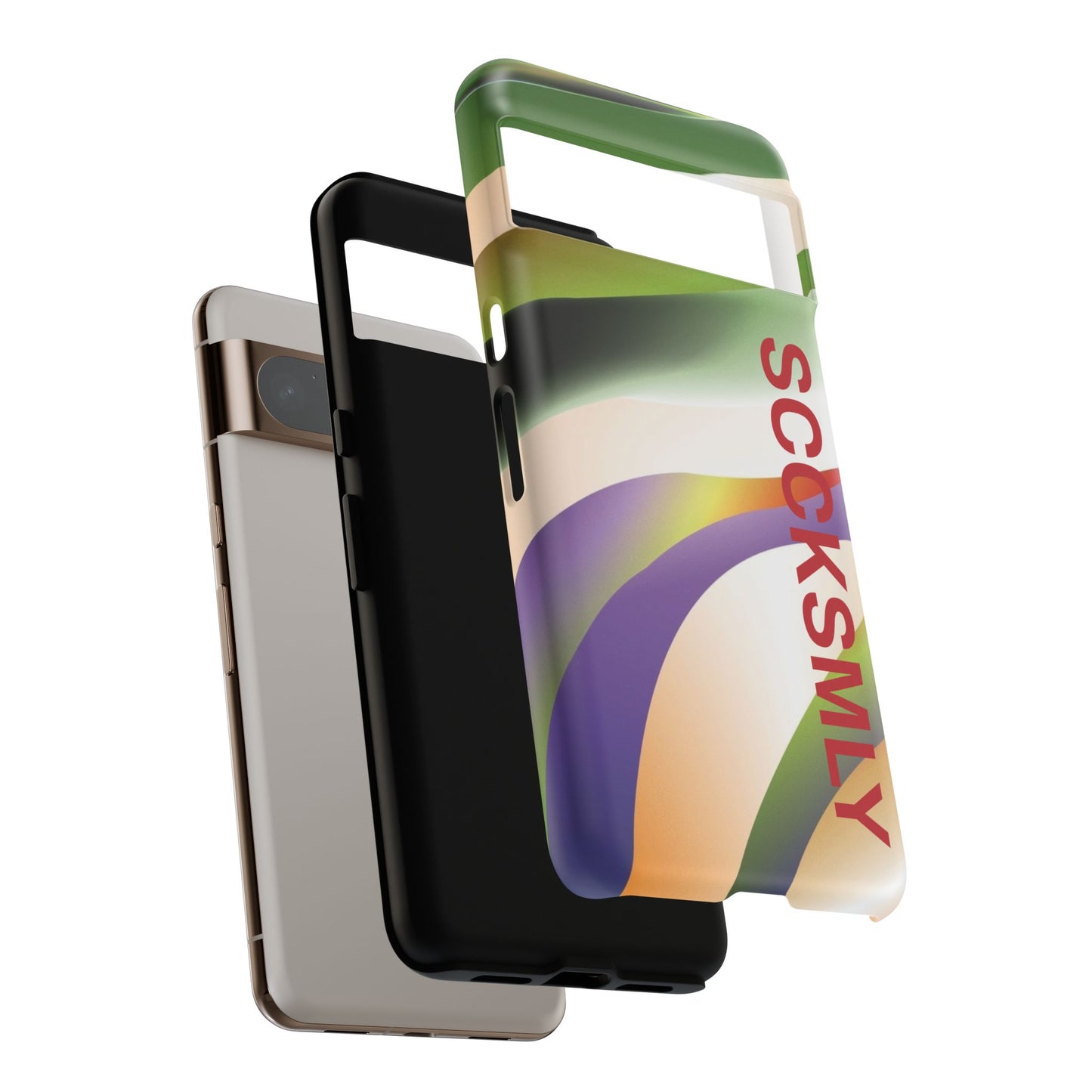 Green Waves Phone Case for Google Pixel