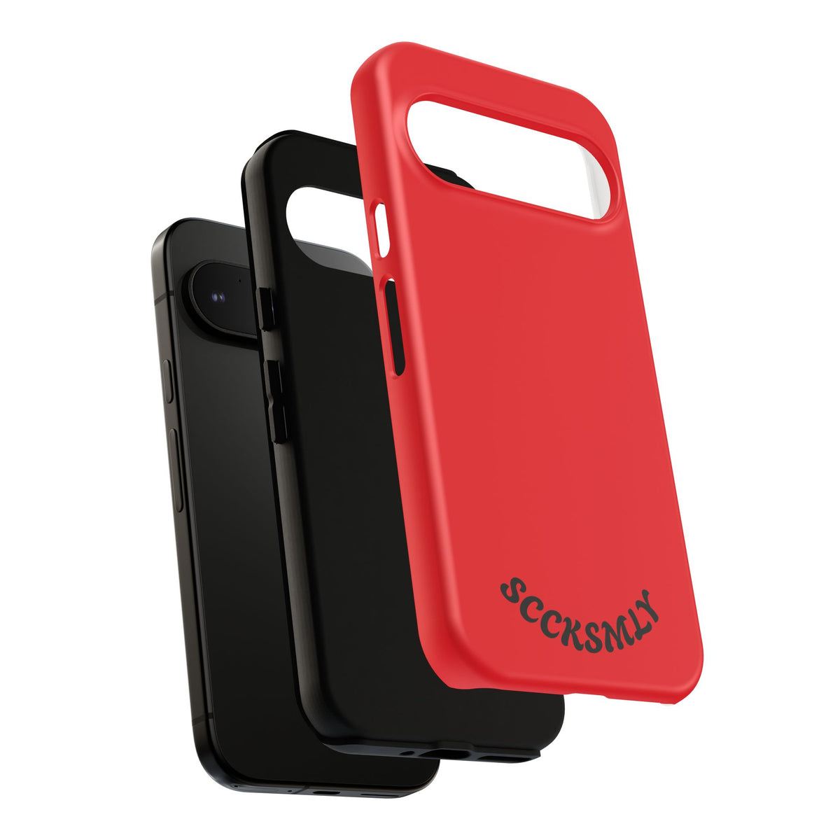SOLID Screaming Red Tough Casee for Google Pixel