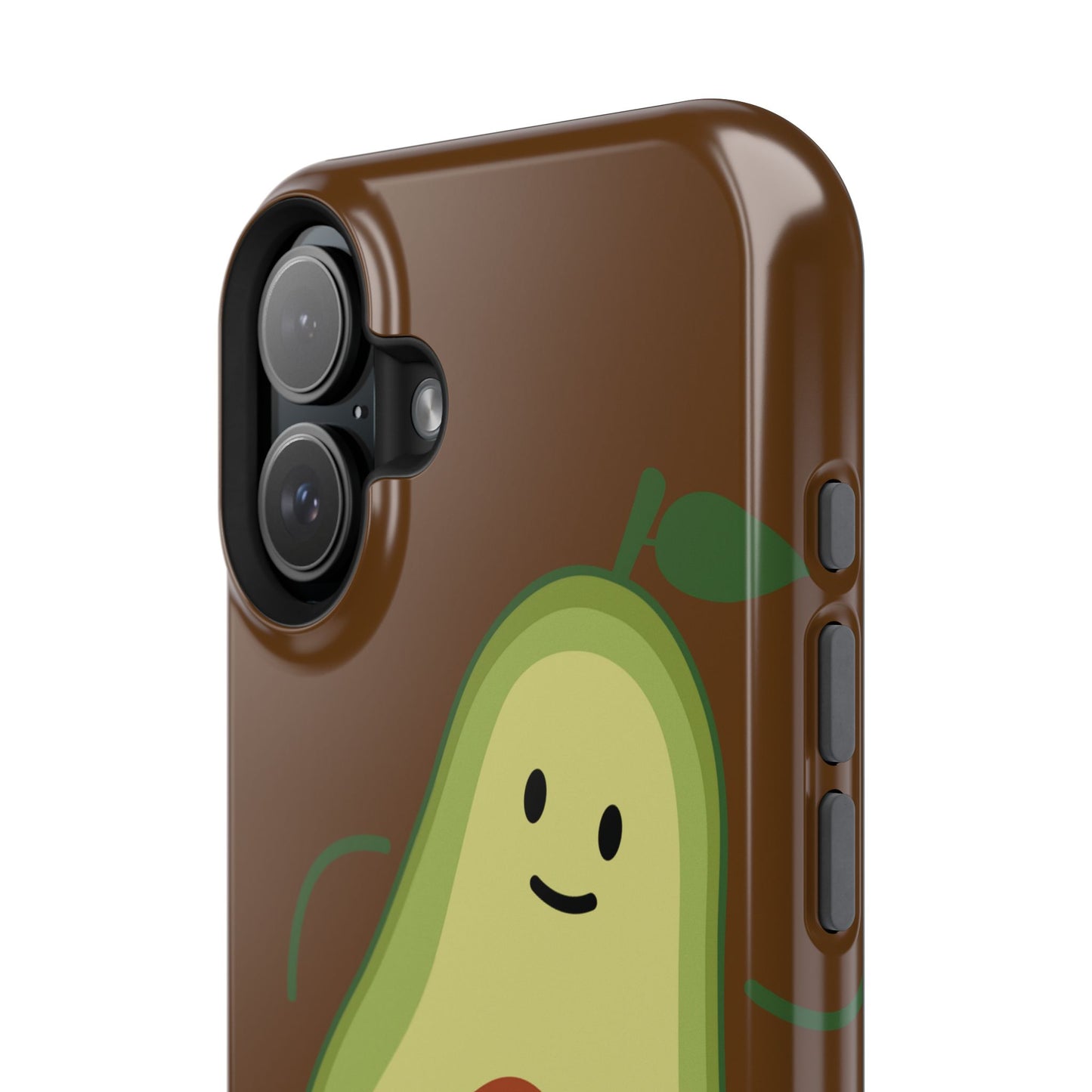 "IOS or Apple" Playful Vegan Avocado Phone Case - Tough, Durable Protection with a Fun Design