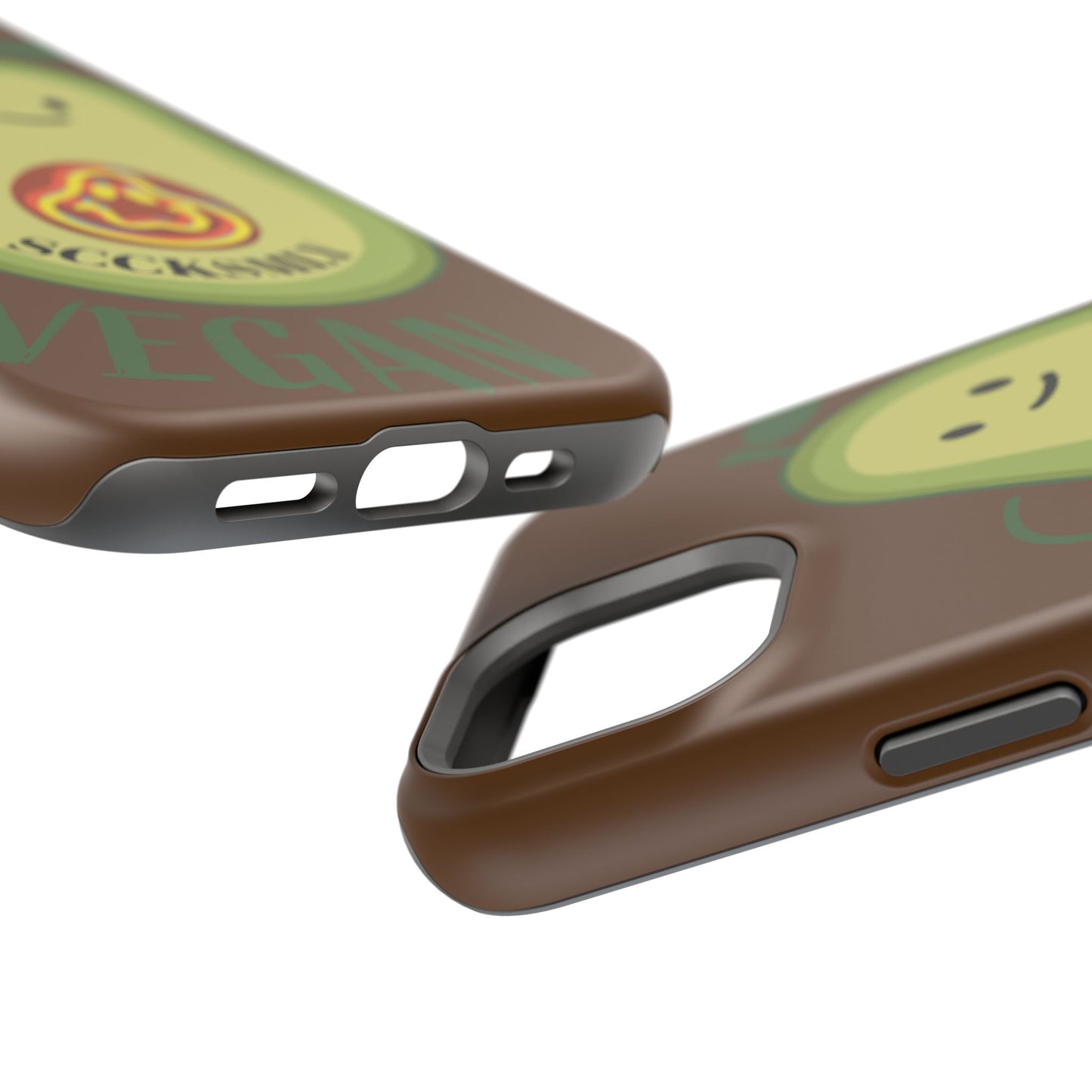 "IOS or Apple" Playful Vegan Avocado Phone Case - Tough, Durable Protection with a Fun Design