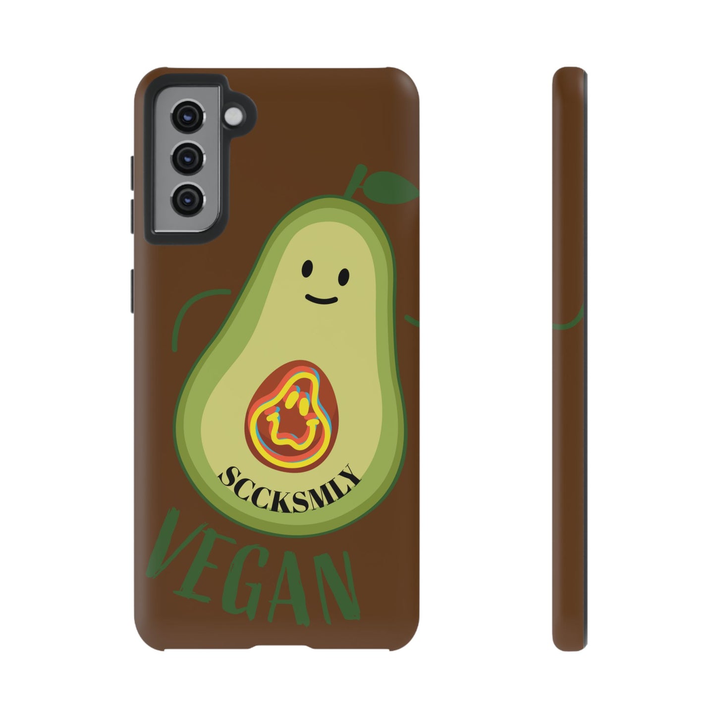 "Android" Playful Vegan Avocado Phone Case - Tough, Durable Protection with a Fun Design