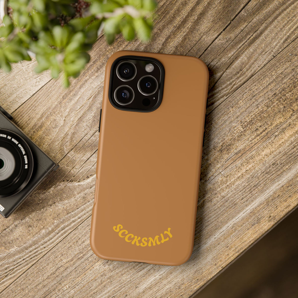 SOLID Spiced Caramel Tough Case for Apple