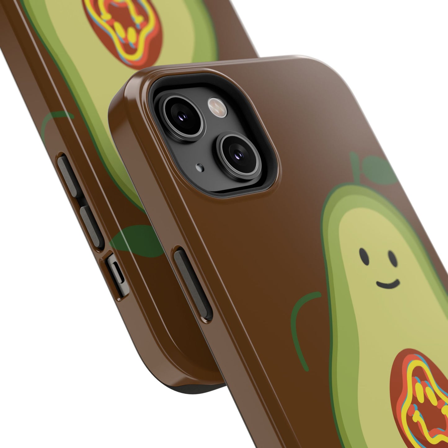 "IOS or Apple" Playful Vegan Avocado Phone Case - Tough, Durable Protection with a Fun Design