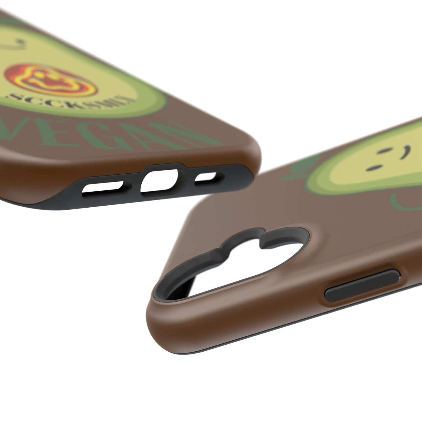 "IOS or Apple" Playful Vegan Avocado Phone Case - Tough, Durable Protection with a Fun Design