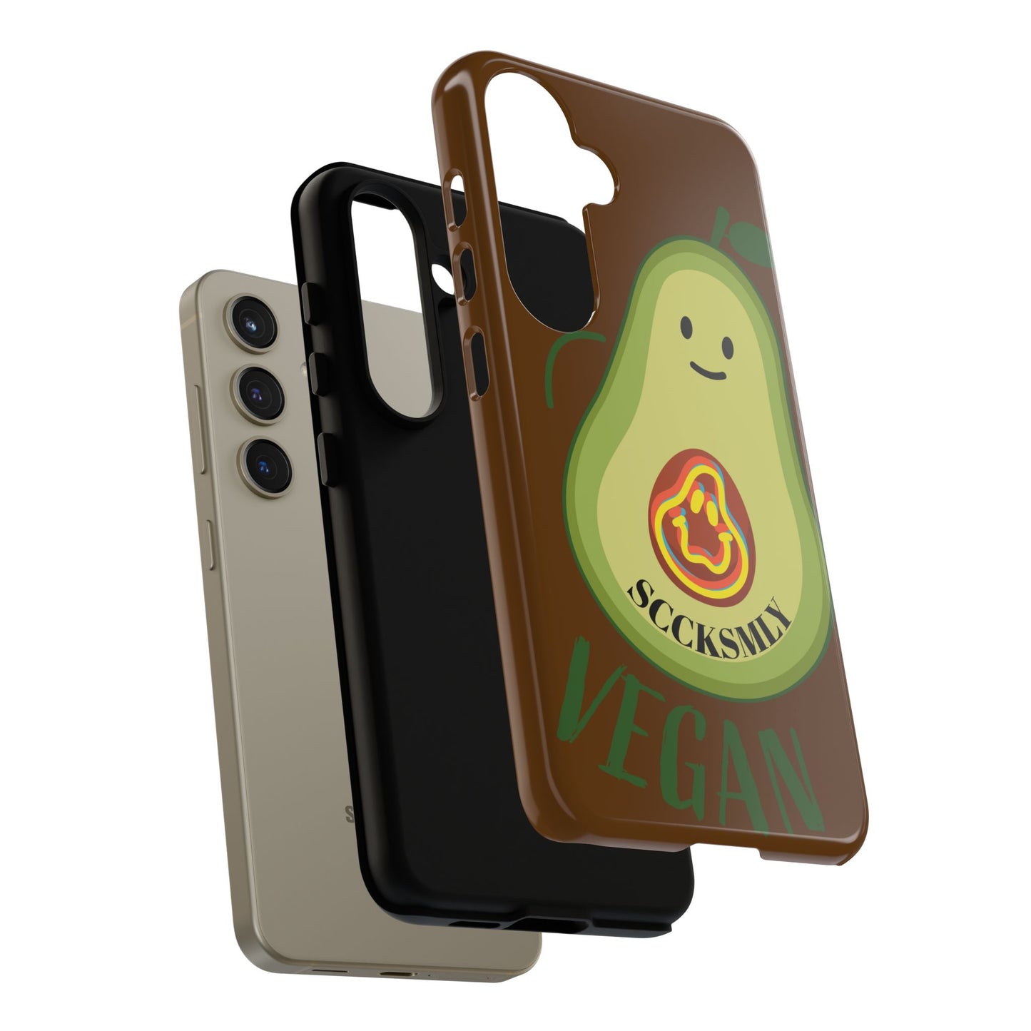 "Android" Playful Vegan Avocado Phone Case - Tough, Durable Protection with a Fun Design