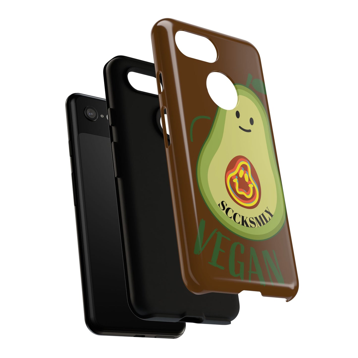 "Google Pixel" Playful Vegan Avocado Phone Case - Tough, Durable Protection with a Fun Design