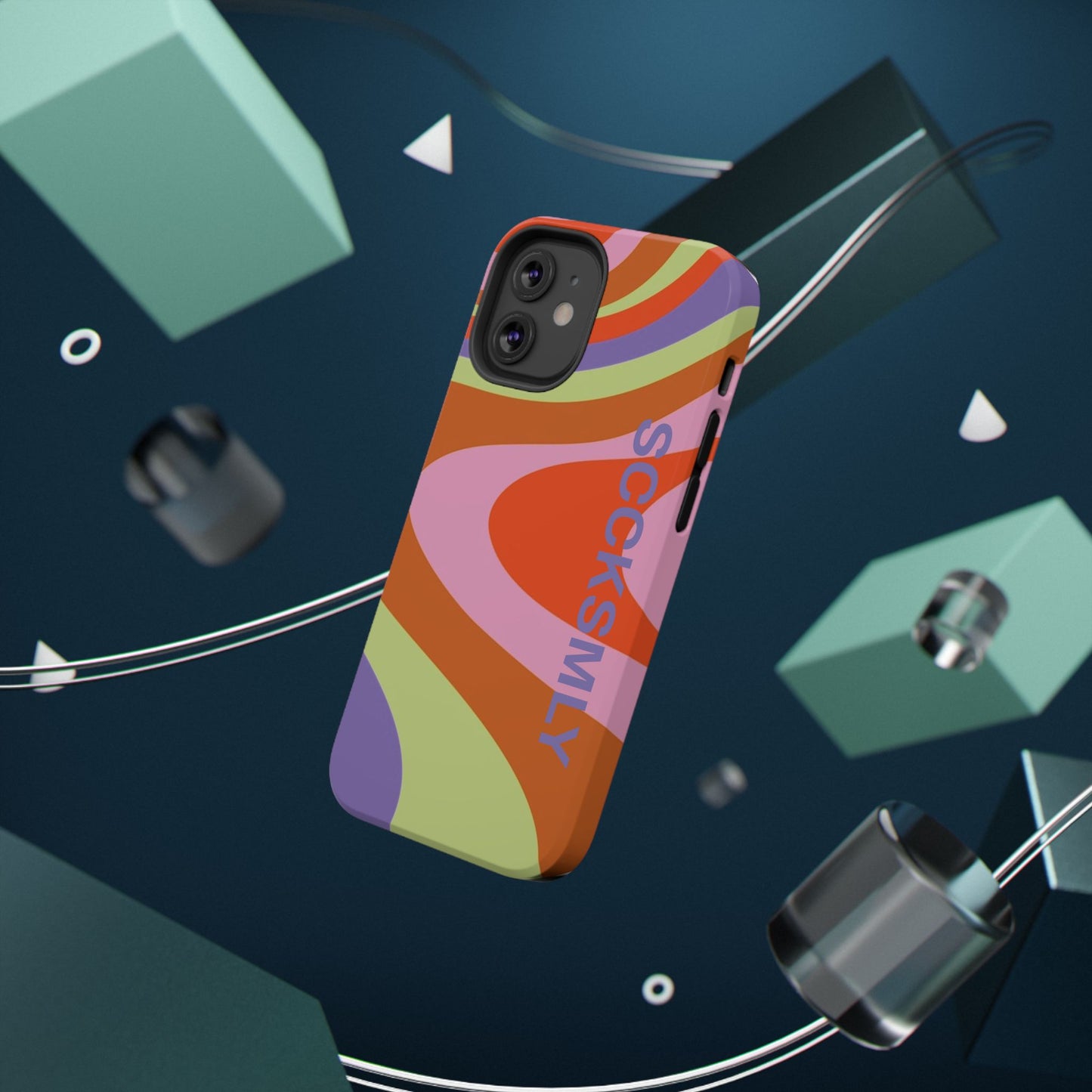 Curvy Swirl Phone Case for "IOS or Apple"