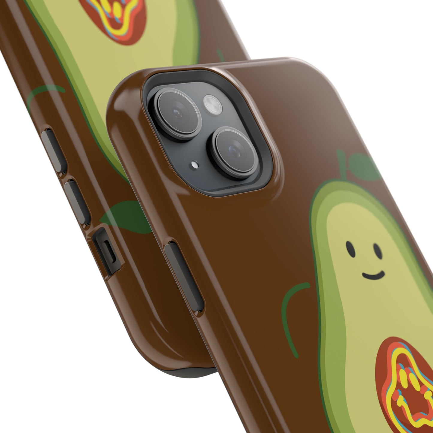 "IOS or Apple" Playful Vegan Avocado Phone Case - Tough, Durable Protection with a Fun Design