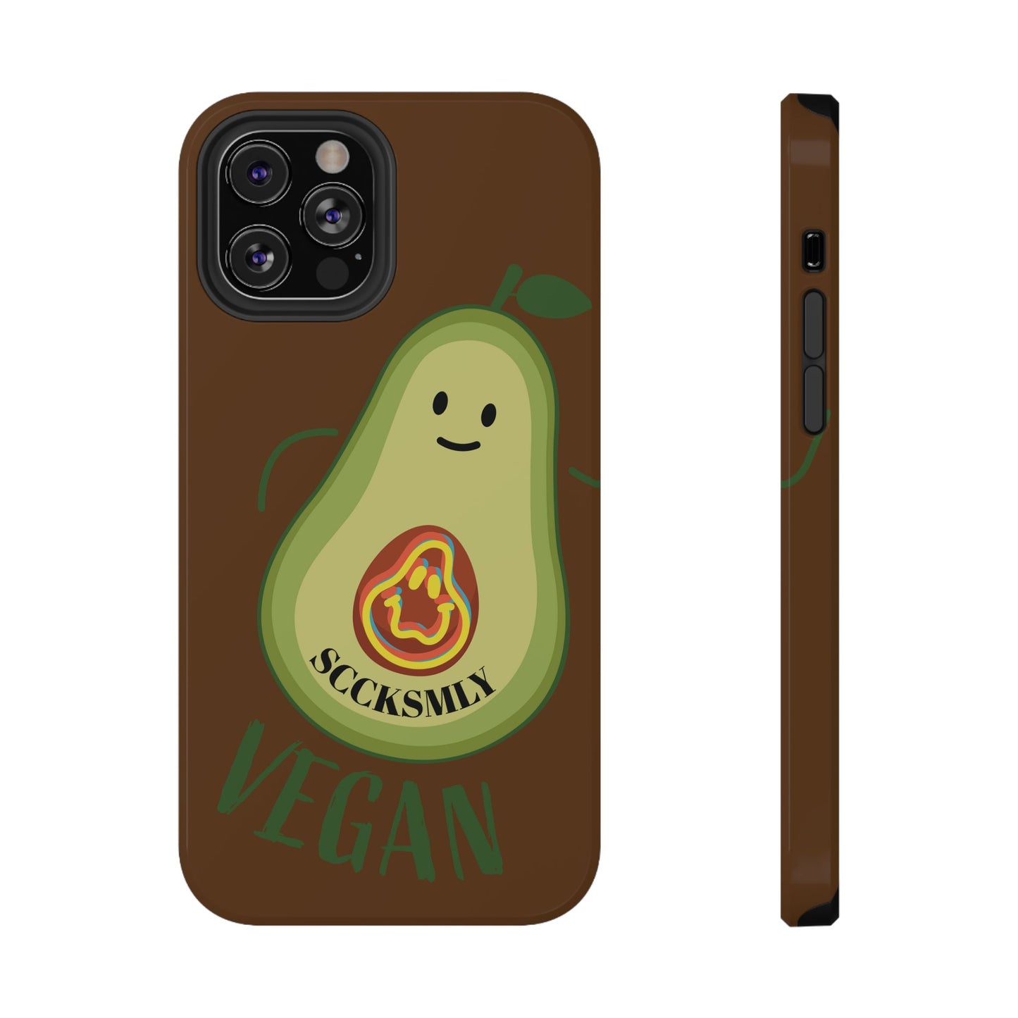 "IOS or Apple" Playful Vegan Avocado Phone Case - Tough, Durable Protection with a Fun Design