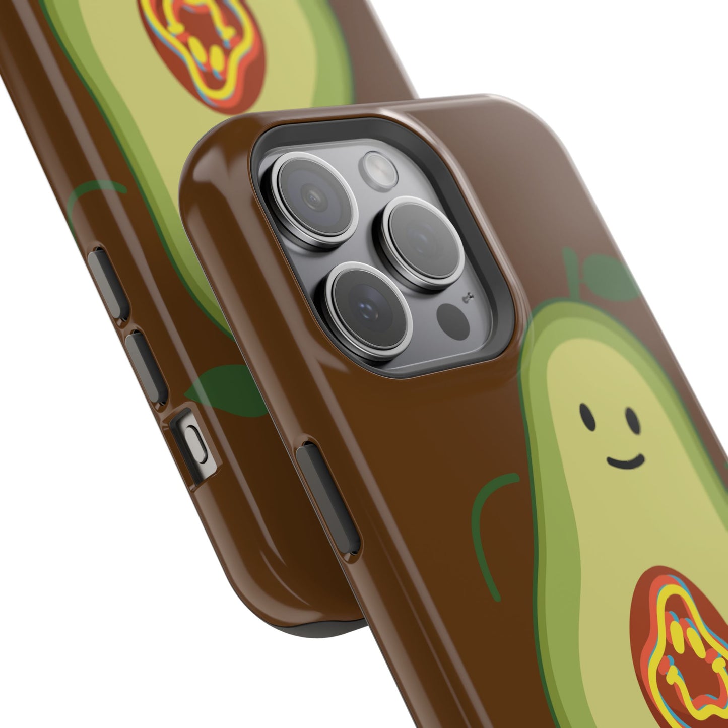 "IOS or Apple" Playful Vegan Avocado Phone Case - Tough, Durable Protection with a Fun Design