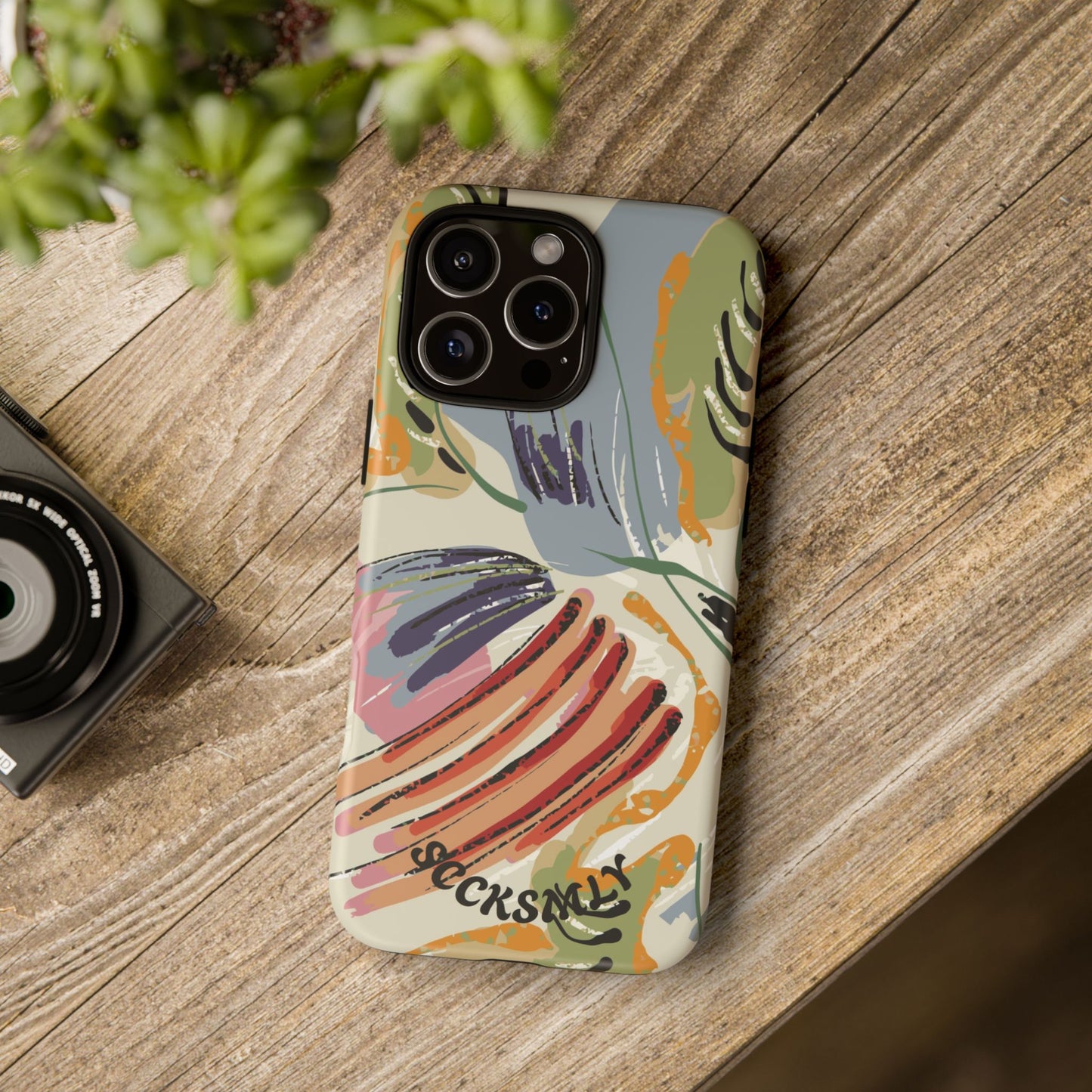 Botanical Strokes Palette Tough Phone Case for Apple