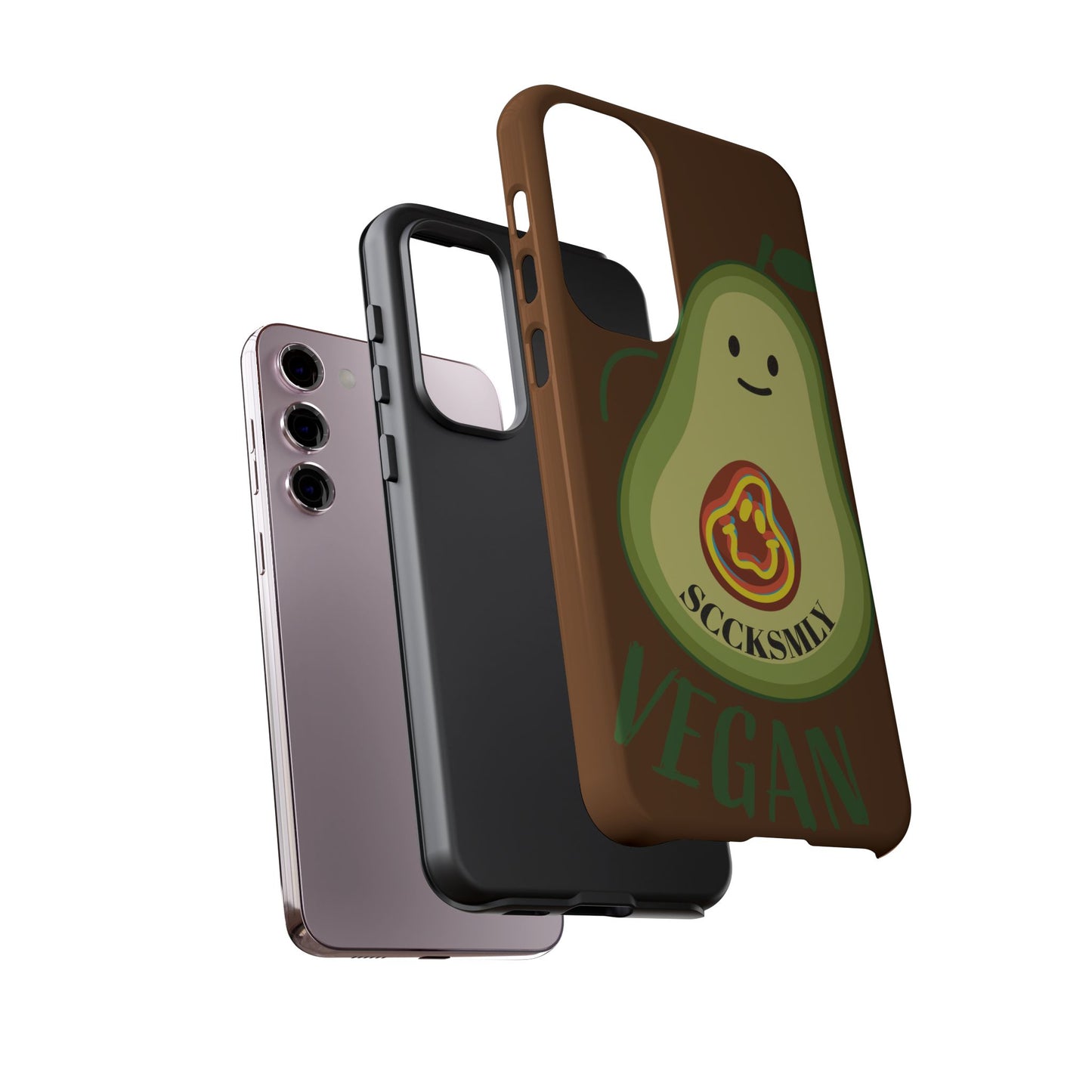 "Android" Playful Vegan Avocado Phone Case - Tough, Durable Protection with a Fun Design