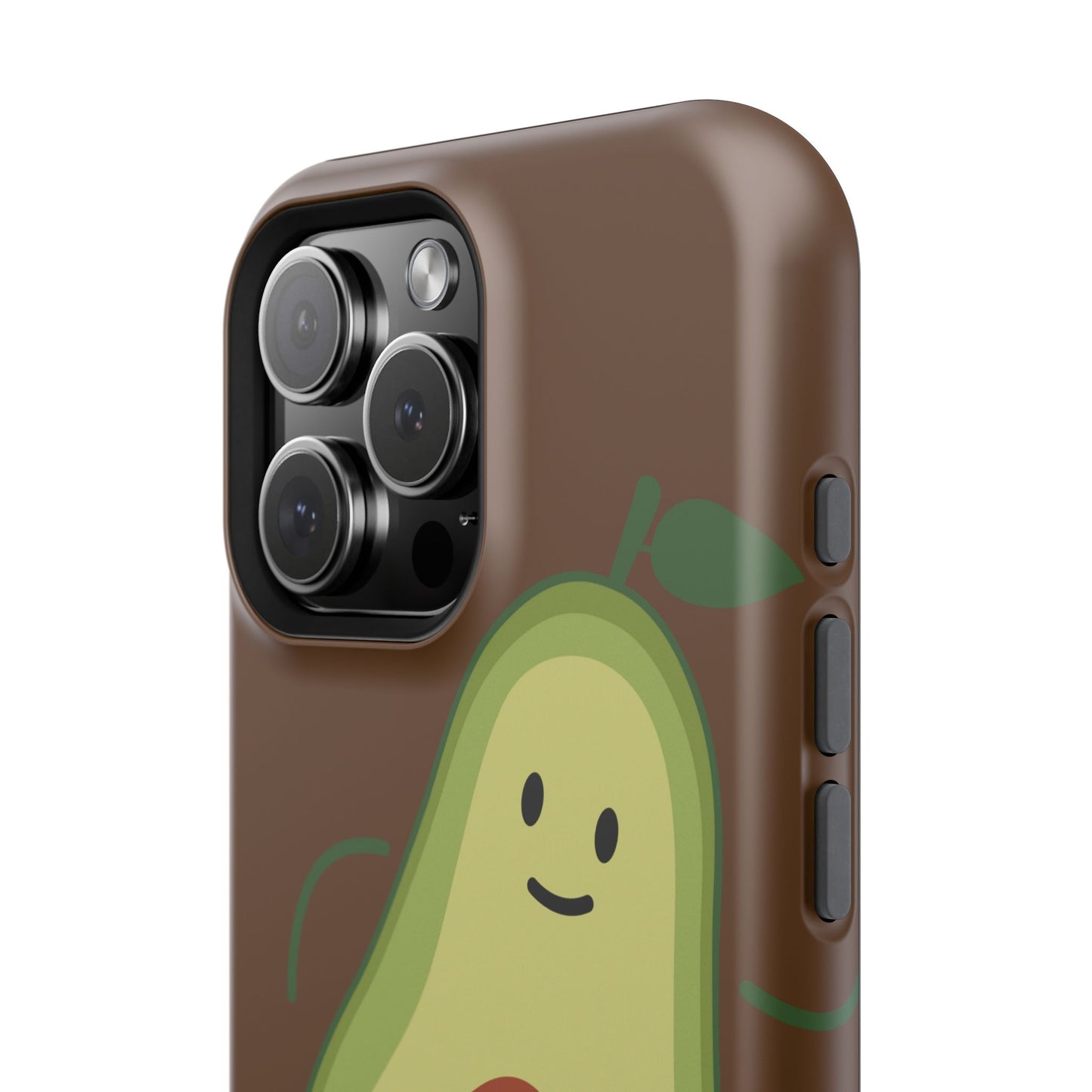 "IOS or Apple" Playful Vegan Avocado Phone Case - Tough, Durable Protection with a Fun Design