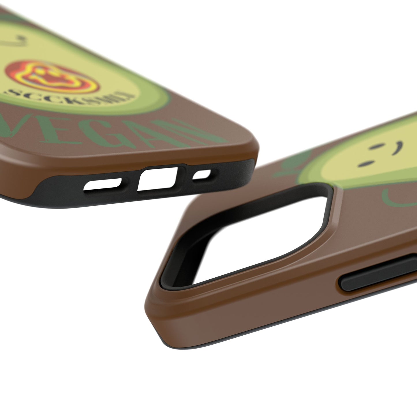 "IOS or Apple" Playful Vegan Avocado Phone Case - Tough, Durable Protection with a Fun Design